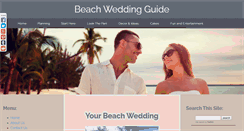 Desktop Screenshot of beachwedding-guide.com