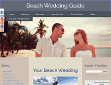 Tablet Screenshot of beachwedding-guide.com